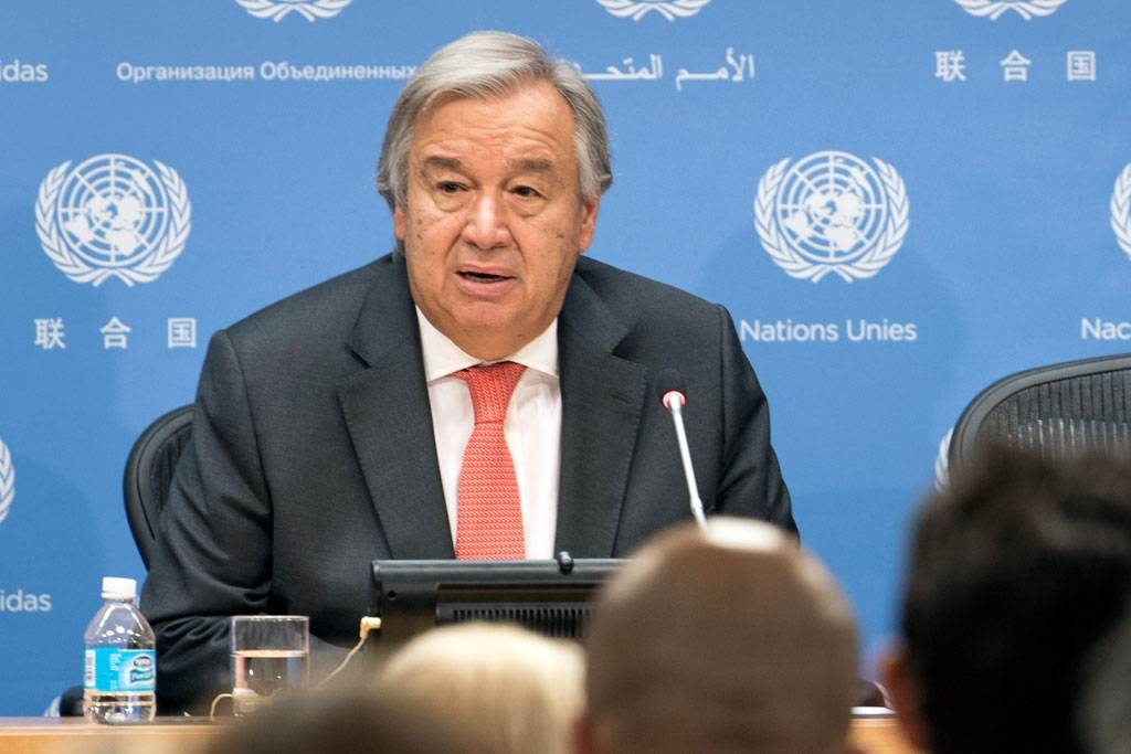 FNs generalsekretær, Antonio Guterres. Foto: UN photo/Mark Garten.